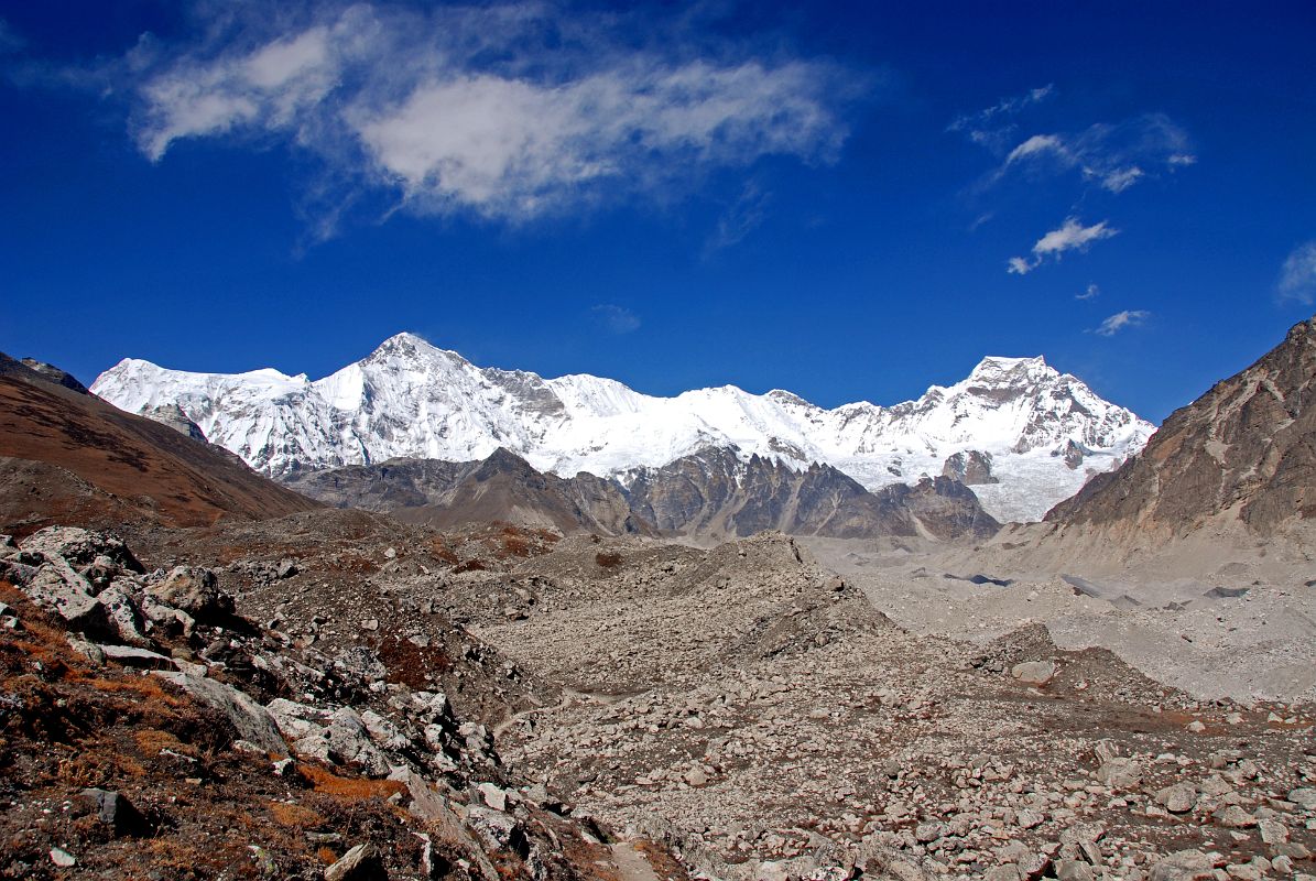 11 Cho Oyu To Gyachung Kang And Nguzumpa Glacier Early Afternoon From Near Gokyo